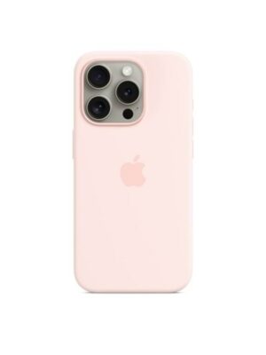 Apple iPhone 15 Pro Silicone Case with MagSafe - Light Pink