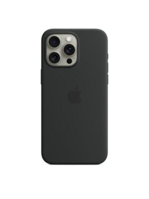 Apple iPhone 15 Pro Max Silicone Case with MagSafe - Black