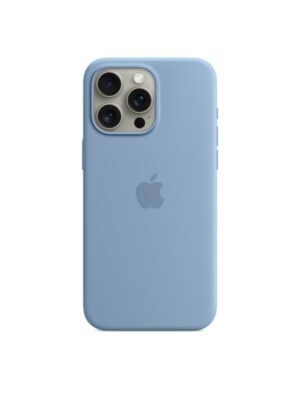 Apple iPhone 15 Pro Max Silicone Case with MagSafe - Winter Blue