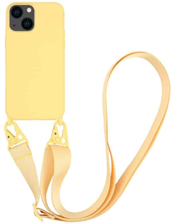 Vivanco Necklace Cover für iPhone 13 gelb