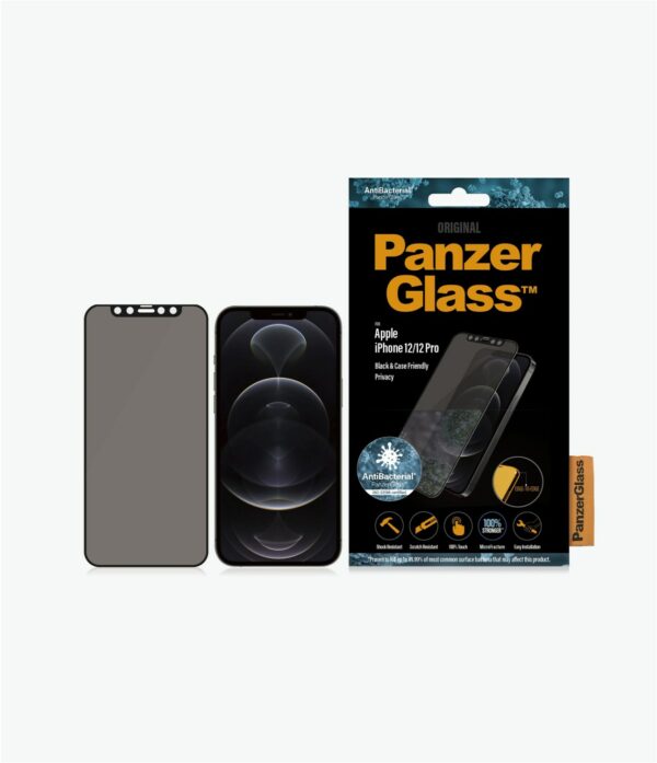 PanzerGlass Displayschutz E2E Privacy CF Antib für iPhone 12/12 Pro