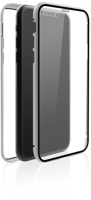 Black Rock Cover 360° Glass für iPhone X/Xs silber