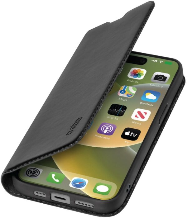 sbs Wallet Lite Bookcase für iPhone 15 Plus schwarz