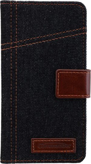 Commander Book Case Elite Jeans Schutz-/Design-Cover