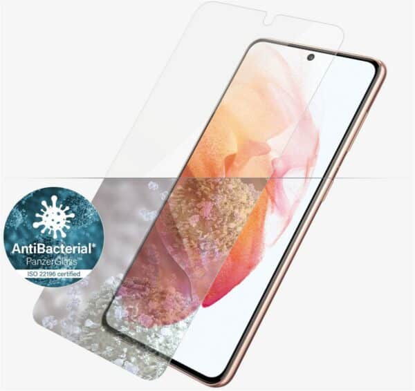 PanzerGlass Displayschutz E2E CF FP antibak für Galaxy S21 5G glasklar