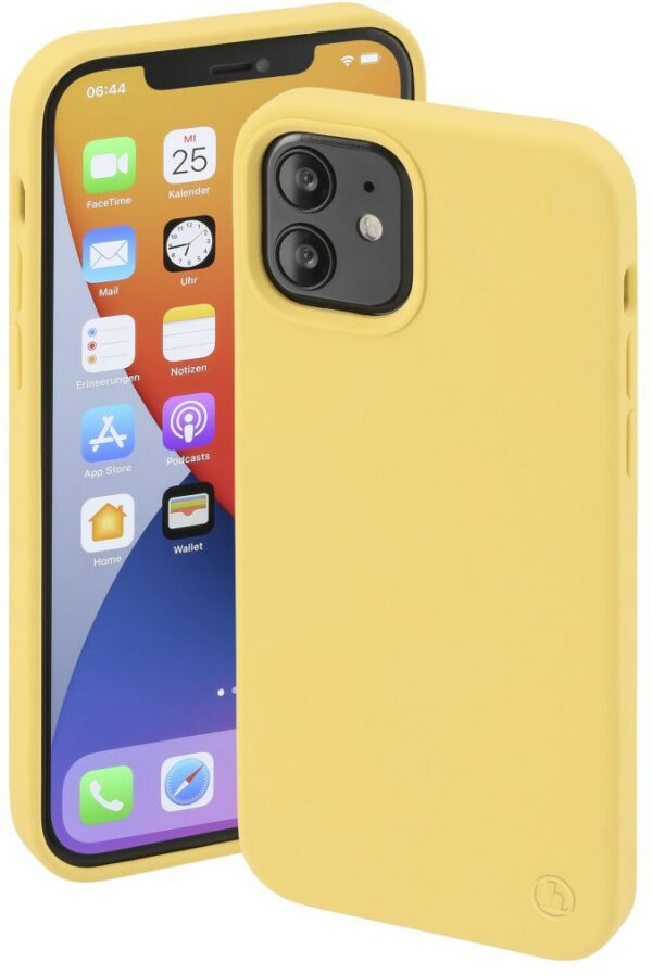 Hama MagCase Finest Feel PRO Cover für iPhone 12/12 Pro gelb