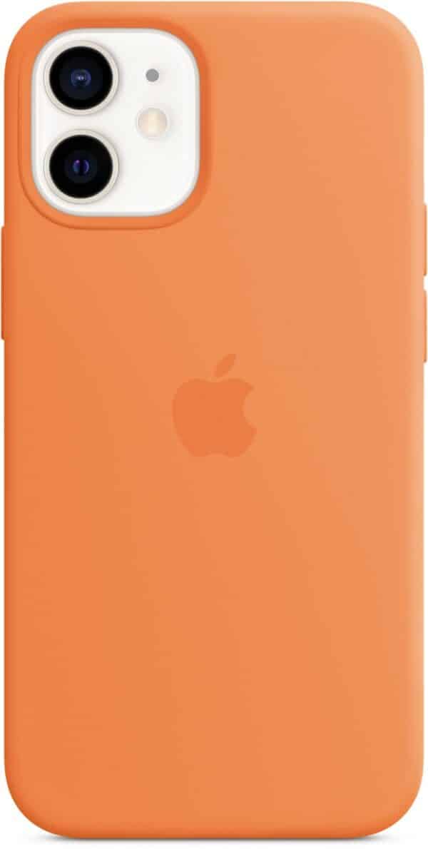 Apple Silikon Case mit MagSafe für iPhone 12 mini kumquat