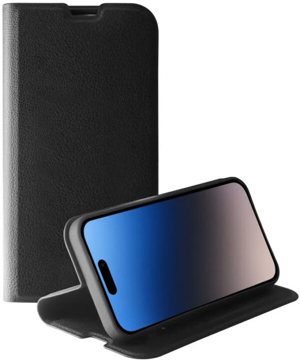 Vivanco Premium Wallet für iPhone 15 Pro schwarz