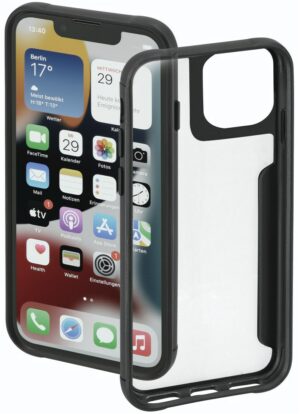 Hama Metallic Frame Cover für iPhone 14 schwarz/transparent