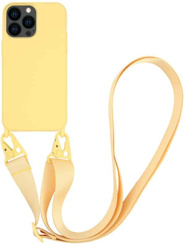 Vivanco Necklace Cover für iPhone 13 Pro gelb