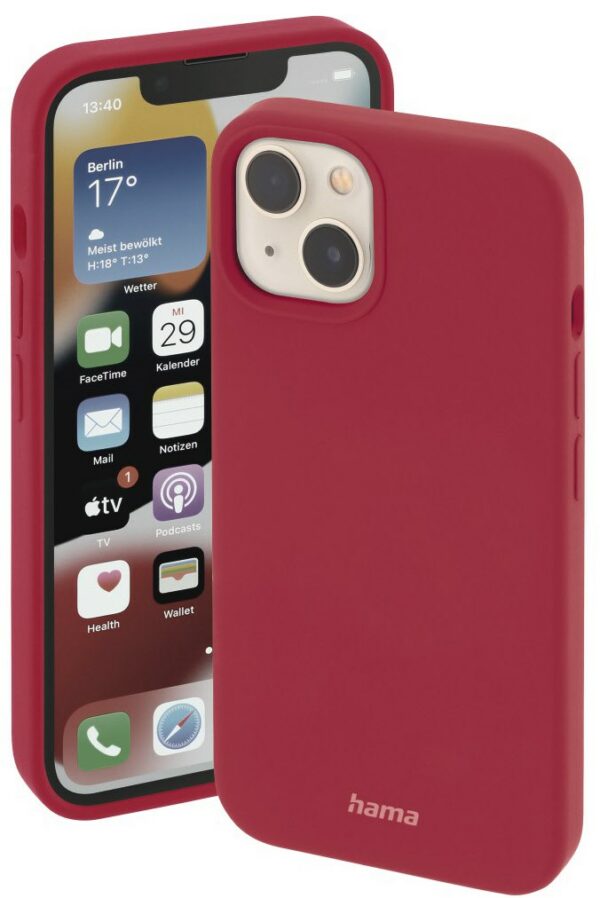 Hama MagCase Finest Feel Pro für iPhone 14 Plus rot